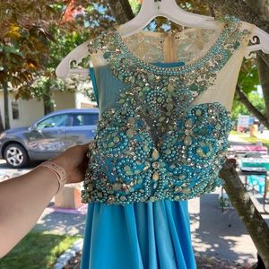 Two piece prom dress